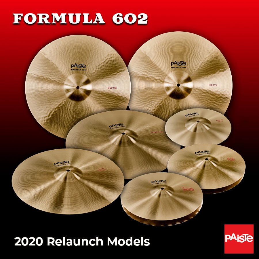 Paiste sendir frá sér endurútgáfu af Formula 602 málmgjöllum