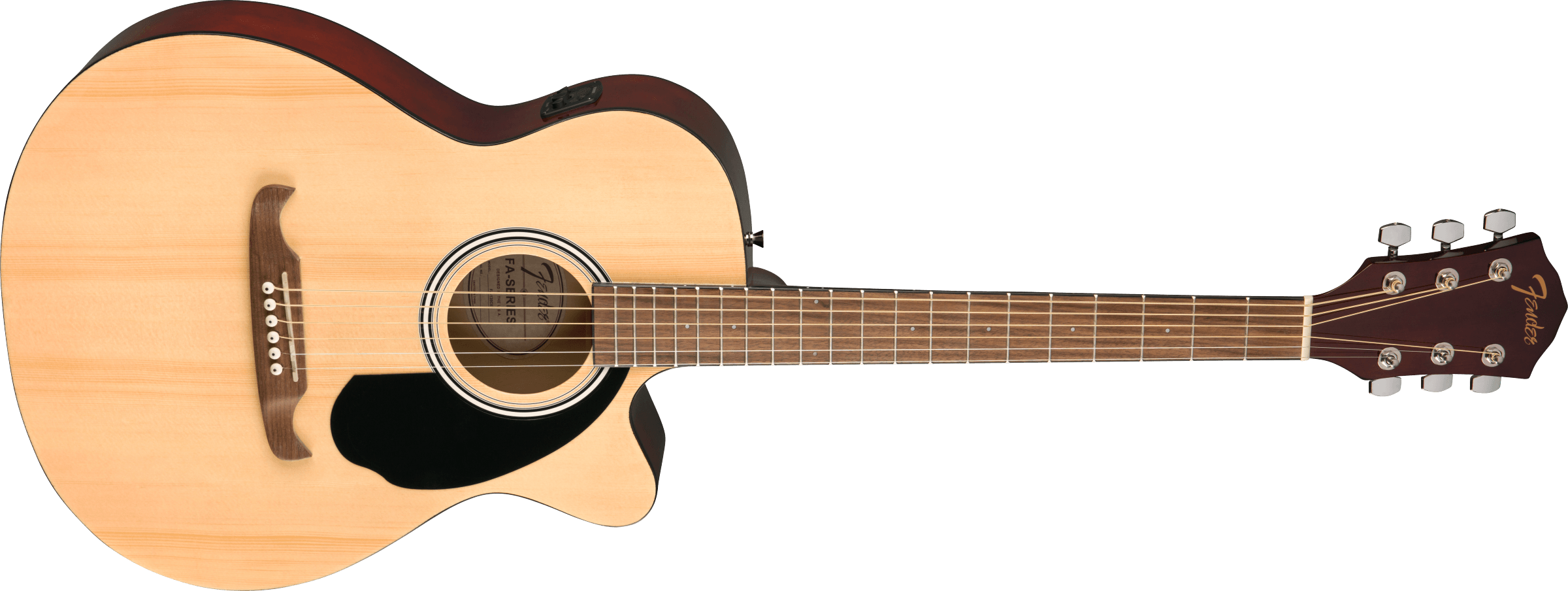 Fender FA-135CE All-Mahogany Concert Acoustic-Electric Guitar – Built-In Tuner, Great Sound