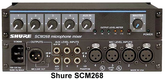 SHURE Microphone Mixer