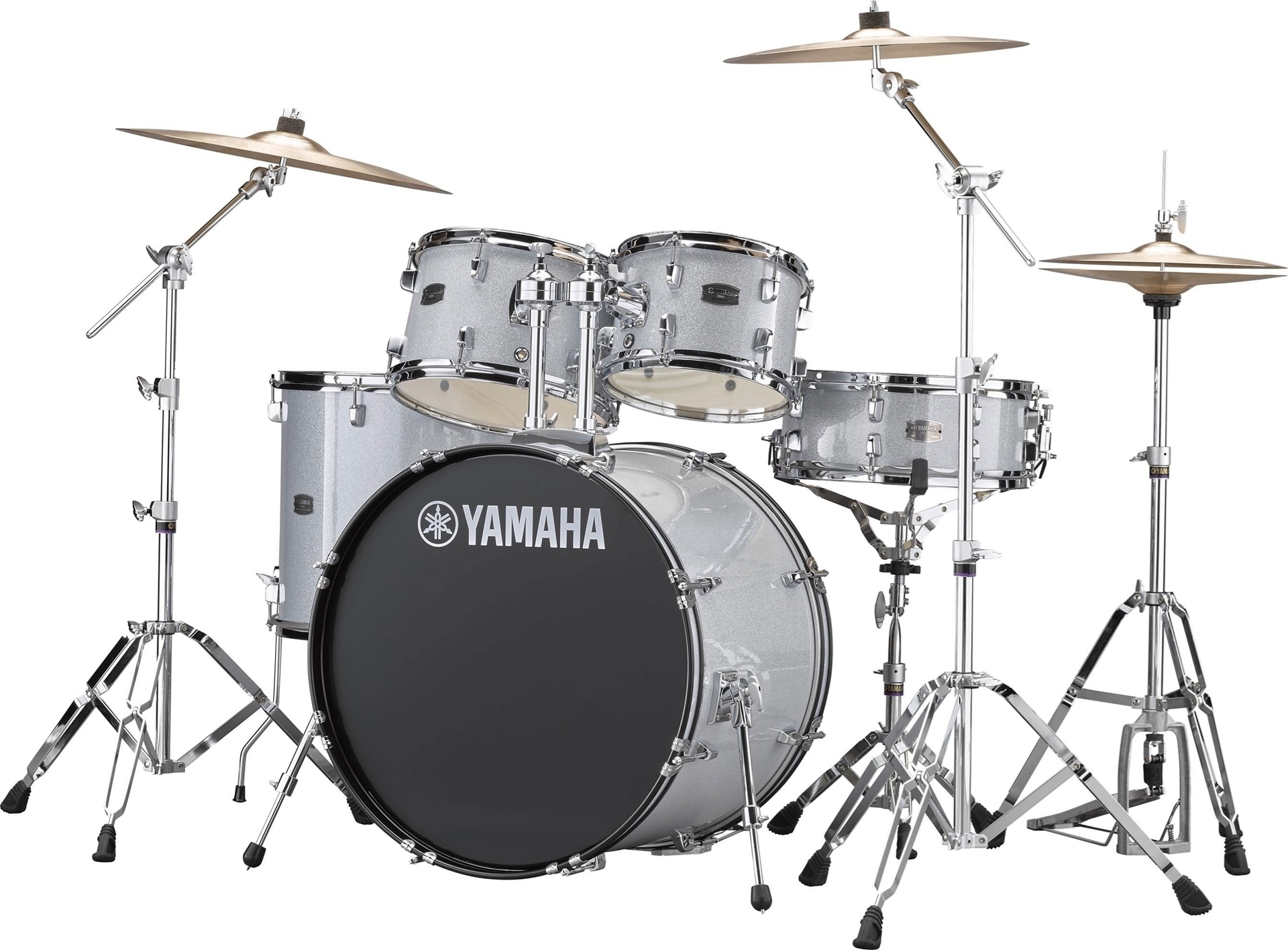 Yamaha Rydeen Drum Set Silver Glitter