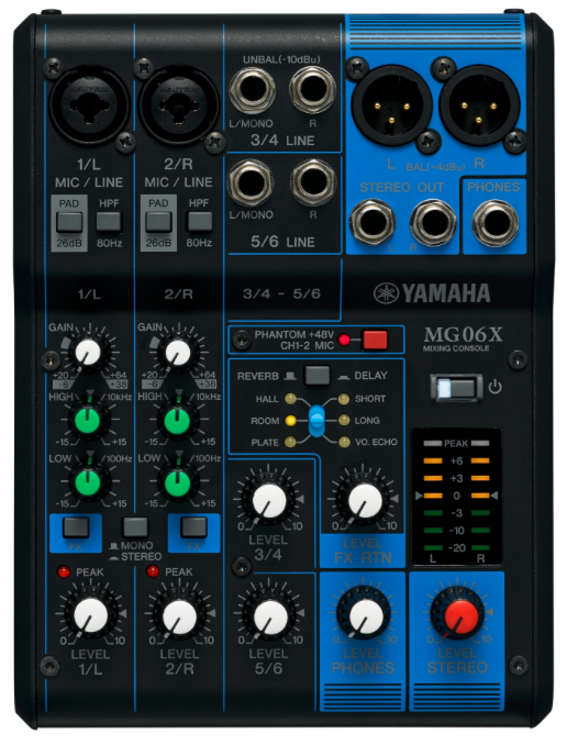 Yamaha Mixer MG06X